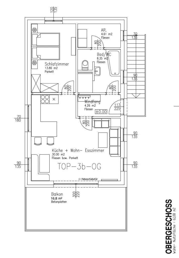 2-Zimmer-Wohnung kaufen in Vöcklabruck – 61 m², € 276.800 – Bild 2 von 2
