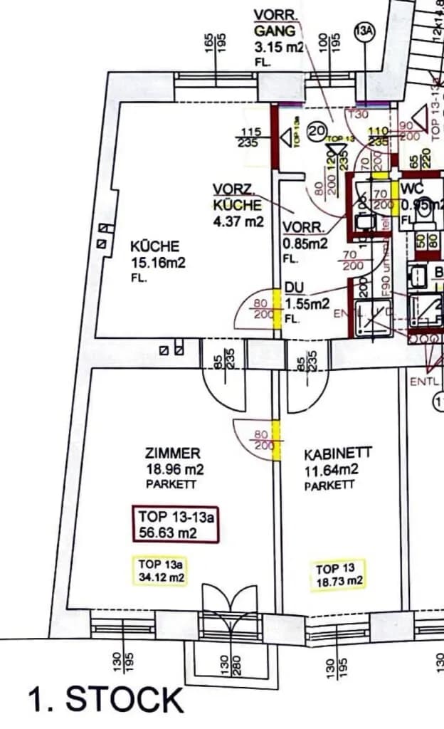 3-Zimmer-Wohnung kaufen in Wien – 56,63 m², € 190.000 – Bild 9 von 9