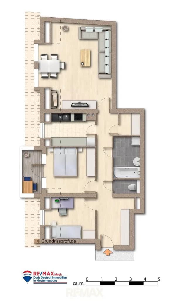 3-Zimmer-Wohnung kaufen in Tulln – 78 m², € 225.000 – Bild 12 von 12