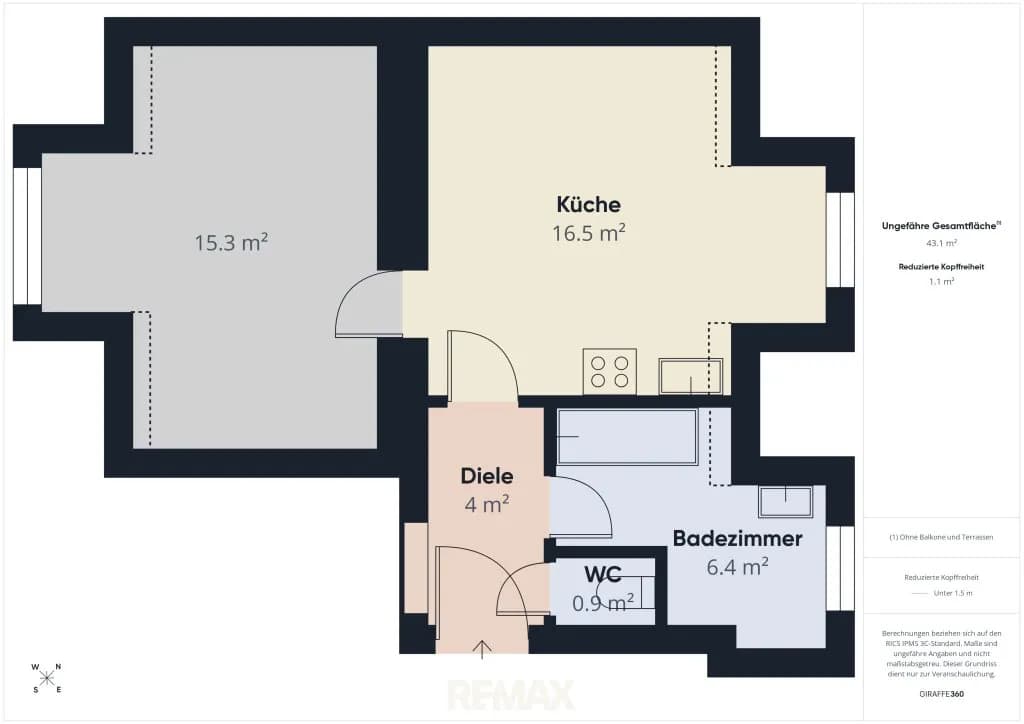 2-Zimmer-Wohnung kaufen in Eisenstadt – 44,51 m², € 125.000 – Bild 5 von 5
