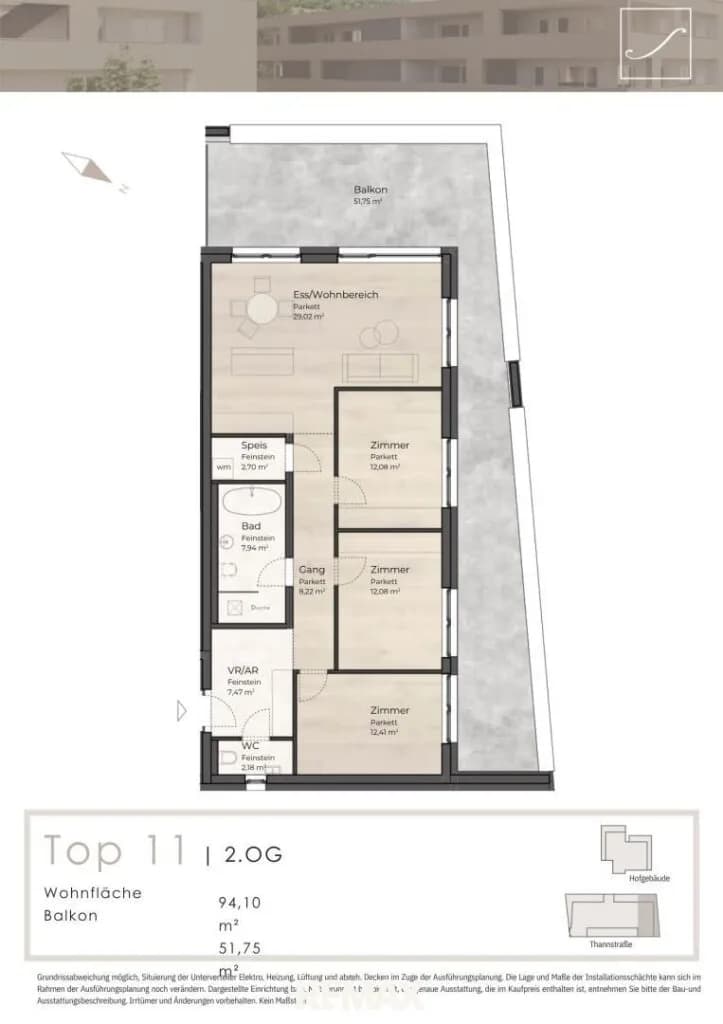 Wohnung kaufen in Linz Land – 56 m² – Bild 19 von 29