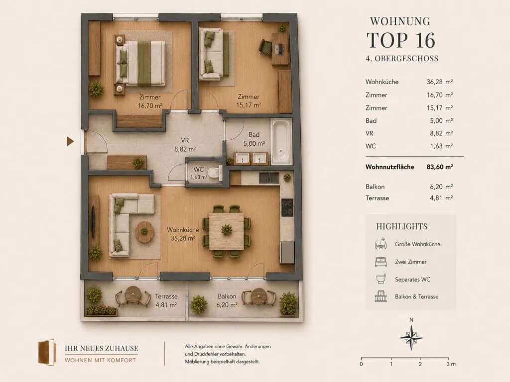 3-Zimmer-Wohnung kaufen in Wien – 83,6 m², € 625.000 – Bild 21 von 21