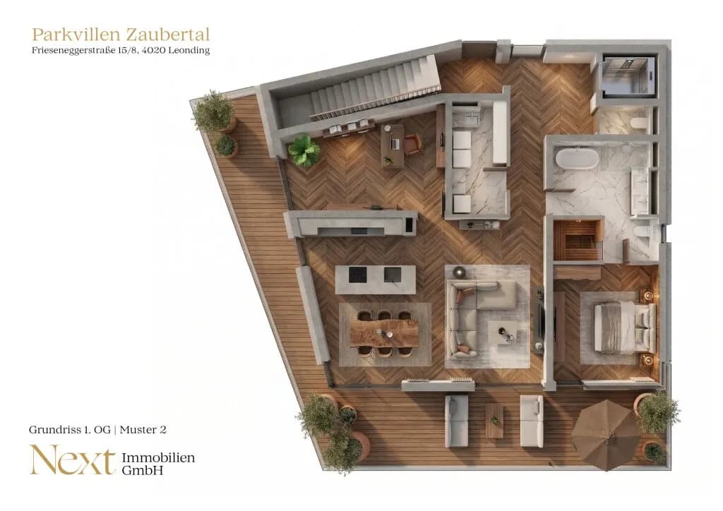 4-Zimmer-Wohnung mieten in Linz – 116 m², € 2.998 – Bild 14 von 14