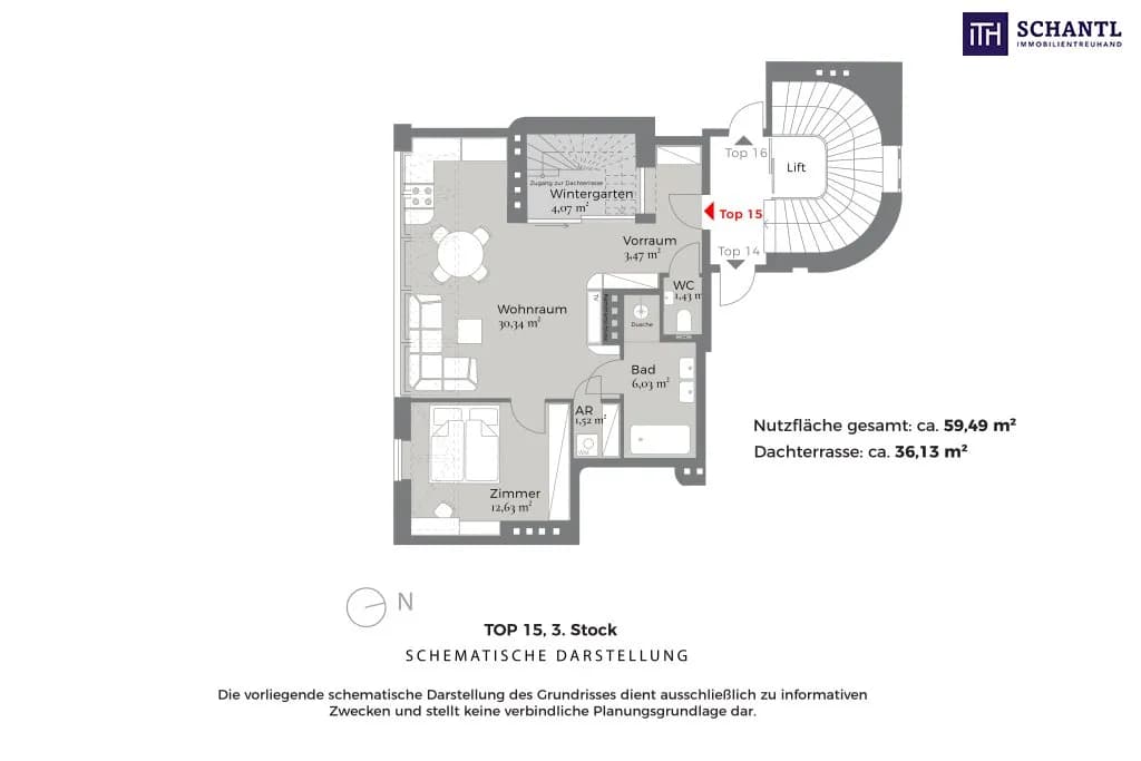 2-Zimmer-Wohnung kaufen in Wien – 55,42 m², € 499.000 – Bild 14 von 15