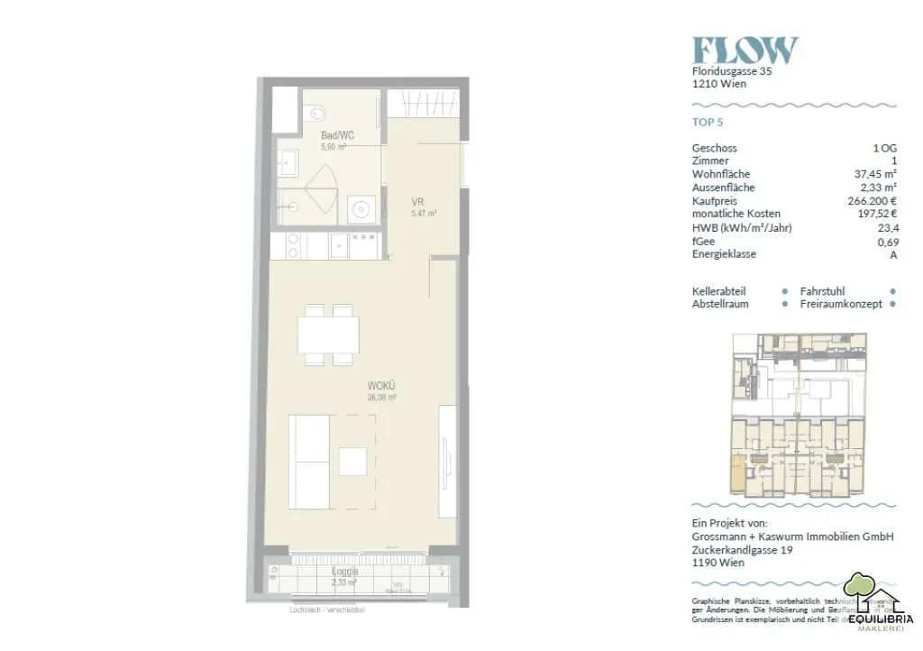 Wohnung kaufen in Wien – 37,45 m², € 266.200 – Bild 16 von 16