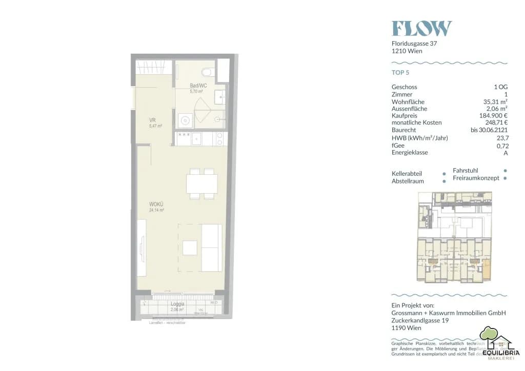Wohnung kaufen in Wien – 37,45 m², € 309.600 – Bild 19 von 19