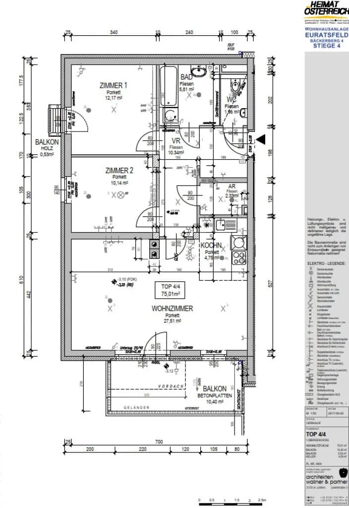 3-Zimmer-Wohnung mieten in Amstetten – 75,01 m², € 982 – Bild 7 von 8