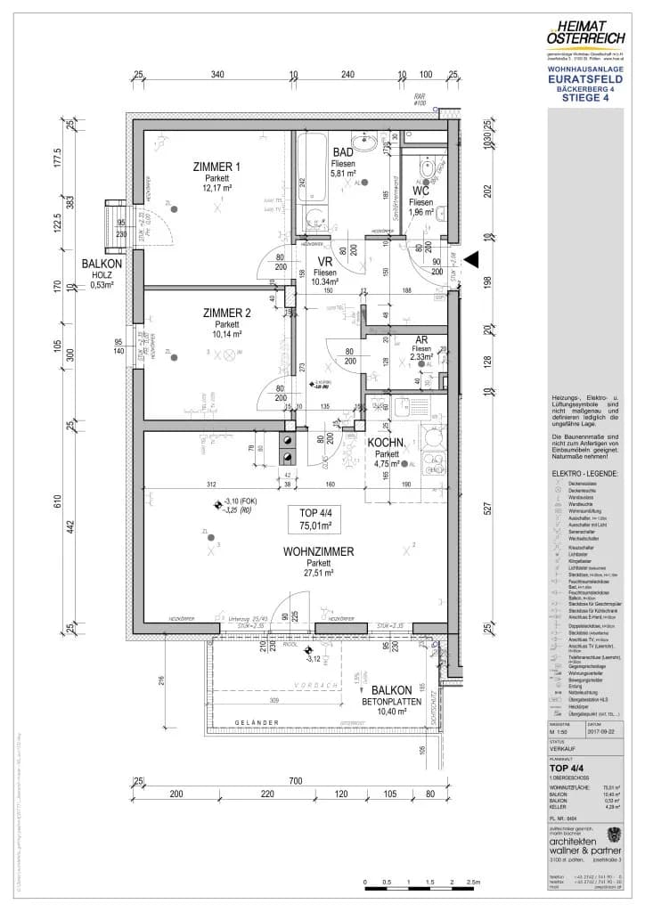3-Zimmer-Wohnung mieten in Amstetten – 75,01 m², € 982 – Bild 8 von 8