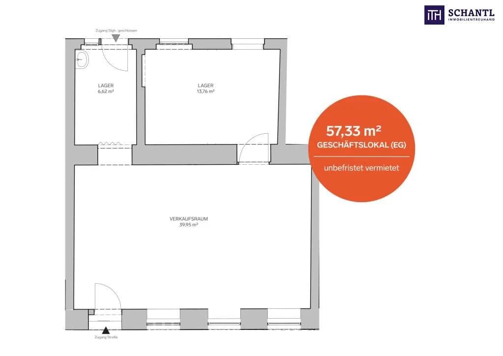 2-Zimmer-Gewerbeimmobilie kaufen in Wien – 57 m², € 159.000 – Bild 5 von 5