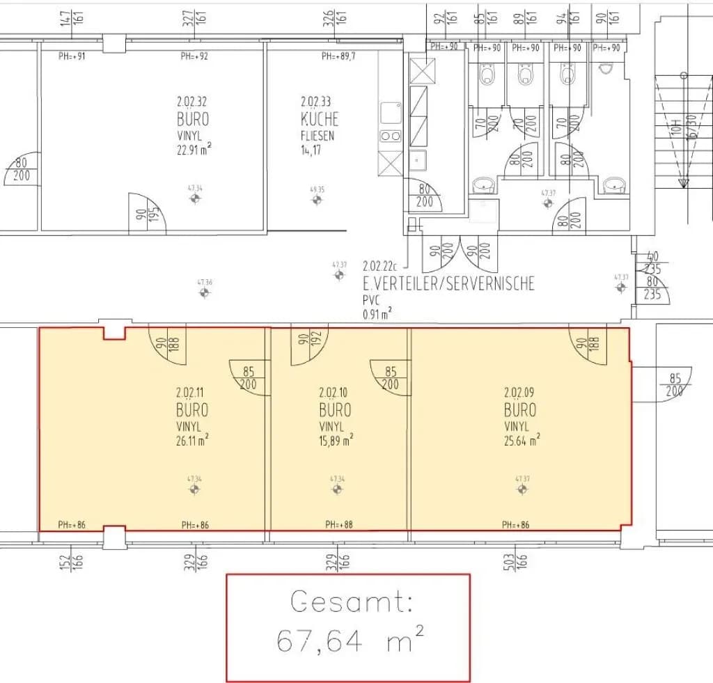 3-Zimmer-Gewerbeimmobilie mieten in Wien – 68 m², € 1.504 – Bild 11 von 13