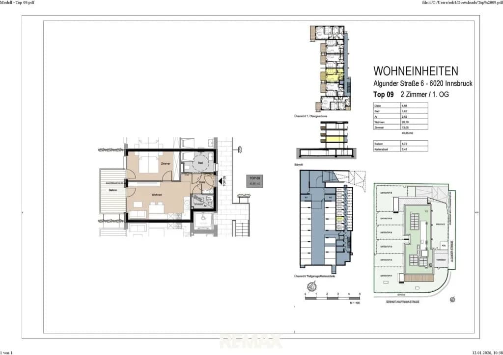2-Zimmer-Wohnung kaufen in Innsbruck – 45,85 m², € 477.900 – Bild 6 von 6