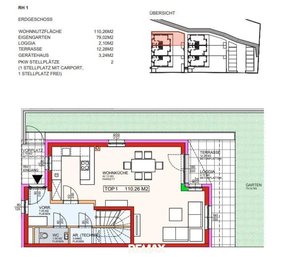 4-Zimmer-Haus mieten in Neunkirchen – 110,26 m², € 1.127 – Bild 3 von 4