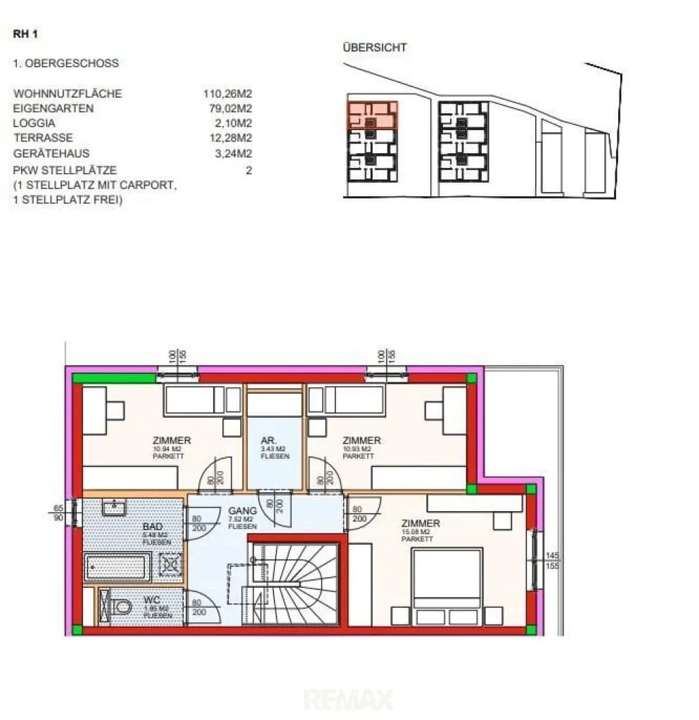 4-Zimmer-Haus mieten in Neunkirchen – 110,26 m², € 1.127 – Bild 4 von 4