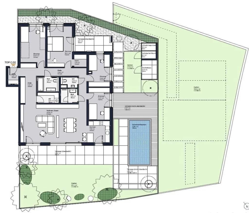 5-Zimmer-Wohnung kaufen in Mödling – 143,79 m², € 1.050.000 – Bild 17 von 19
