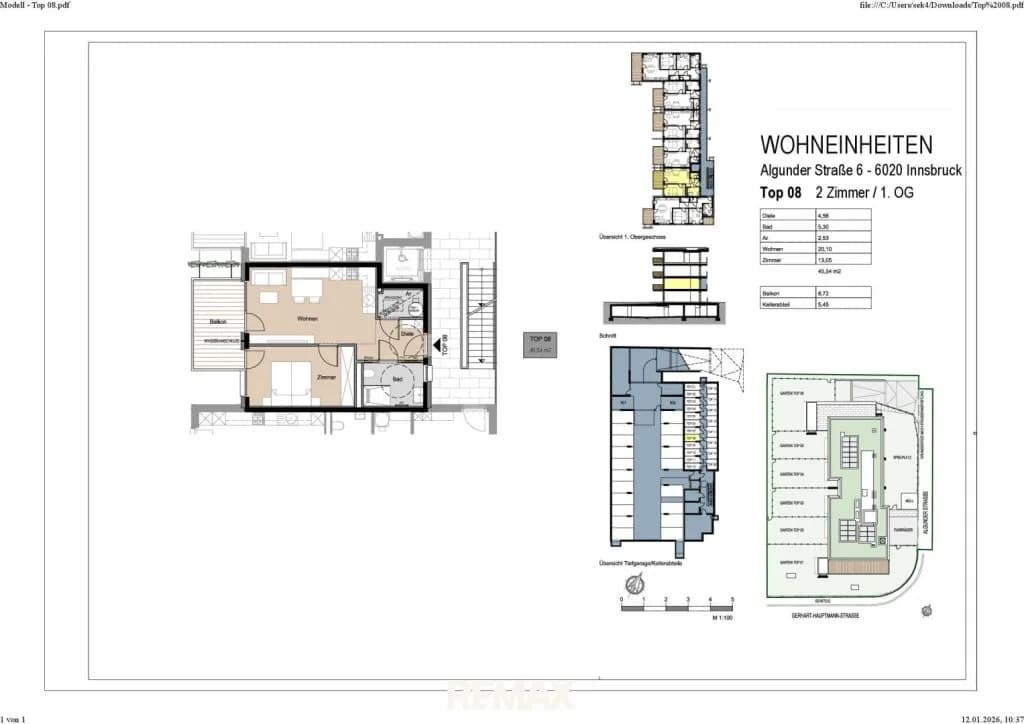 2-Zimmer-Wohnung kaufen in Innsbruck – 45,54 m², € 460.700 – Bild 6 von 6