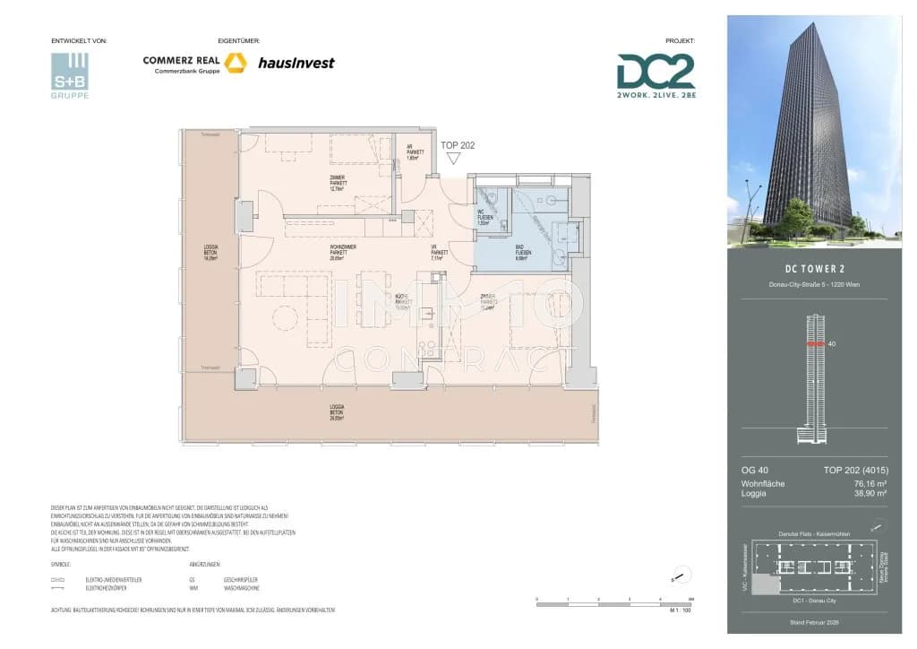 3-Zimmer-Wohnung mieten in Wien – 76,16 m², € 2.700 – Bild 20 von 20