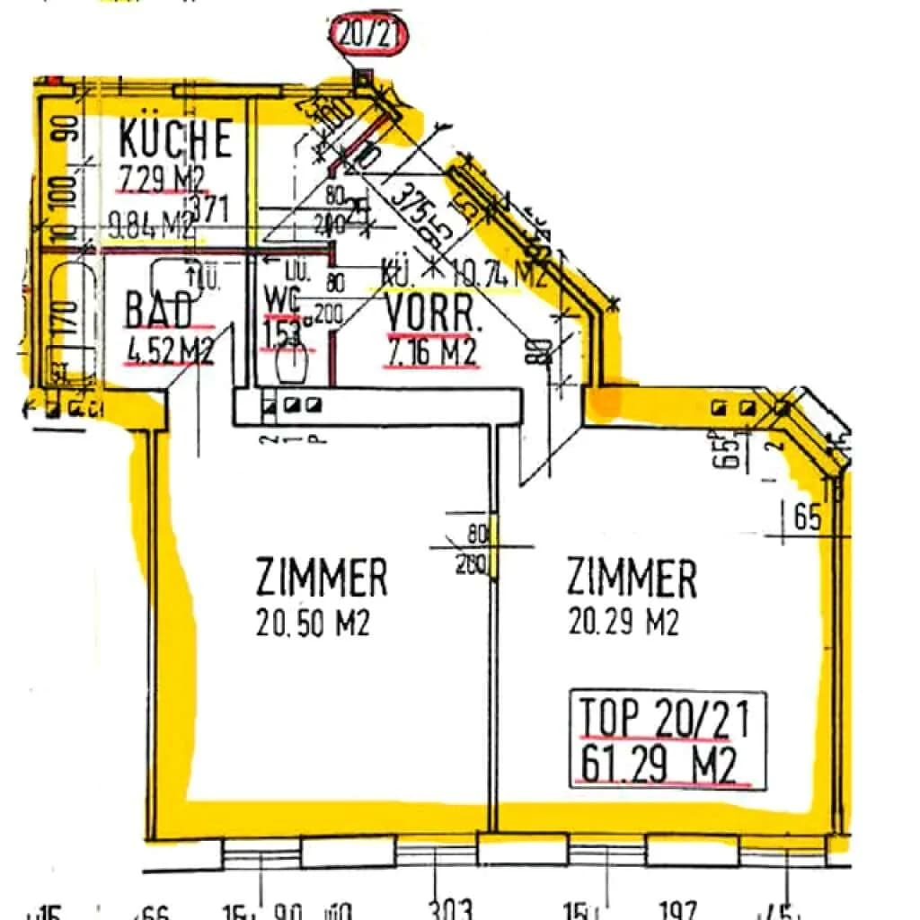 2-Zimmer-Wohnung kaufen in Wien – 61,29 m², € 199.000 – Bild 13 von 13