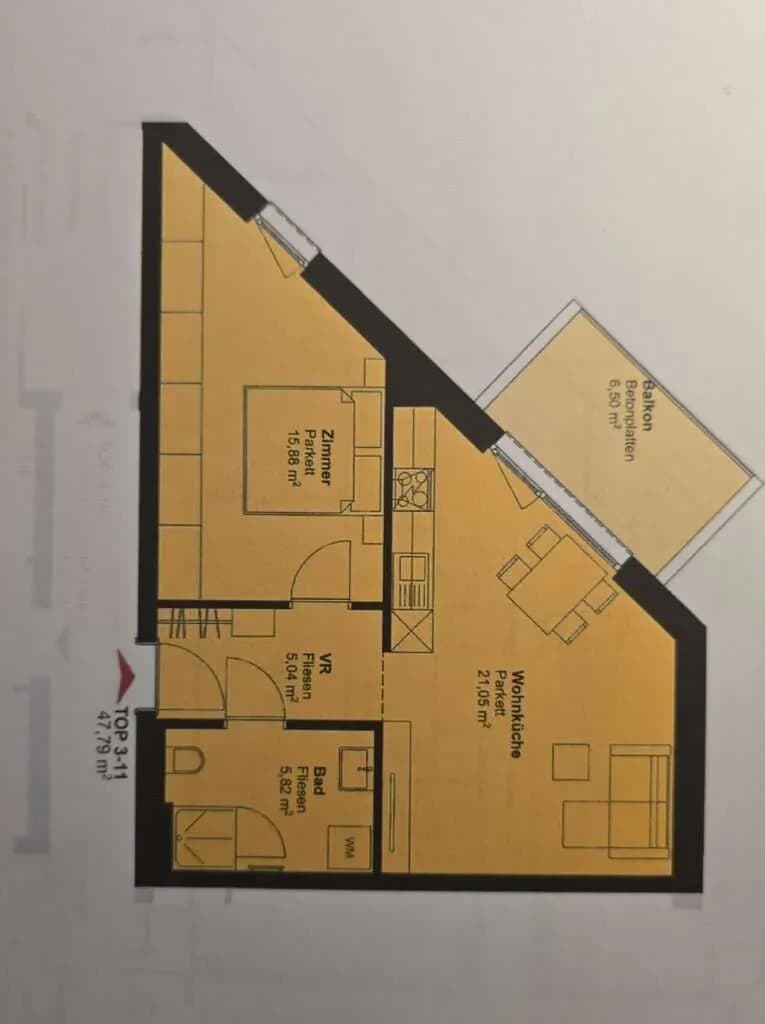 2-Zimmer-Wohnung kaufen in Korneuburg – 47,79 m², € 272.000 – Bild 20 von 20