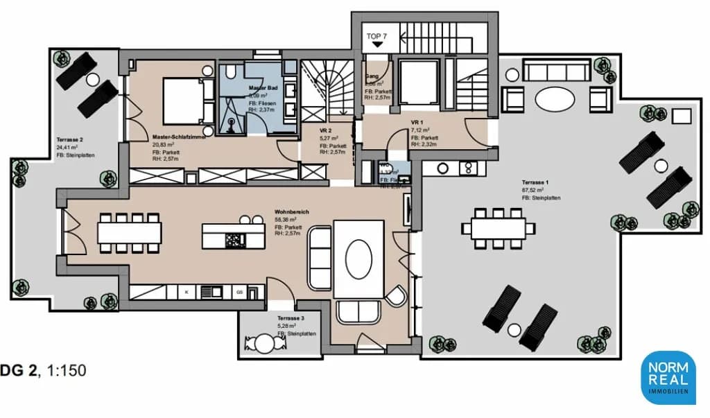 4-Zimmer-Wohnung kaufen in Wien – 176 m², € 3.600.000 – Bild 7 von 7