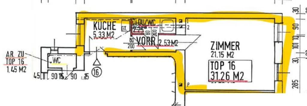 1-Zimmer-Wohnung kaufen in Wien – 32 m², € 139.000 – Bild 13 von 13