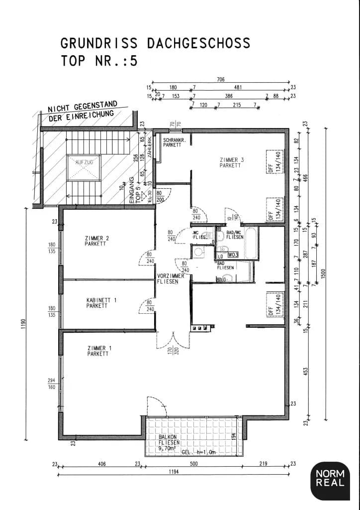 5-Zimmer-Wohnung mieten in Wien – 143,2 m², € 3.496 – Bild 22 von 22