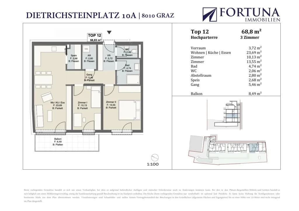 3-Zimmer-Wohnung kaufen in Graz – 68,8 m², € 468.000 – Bild 11 von 11