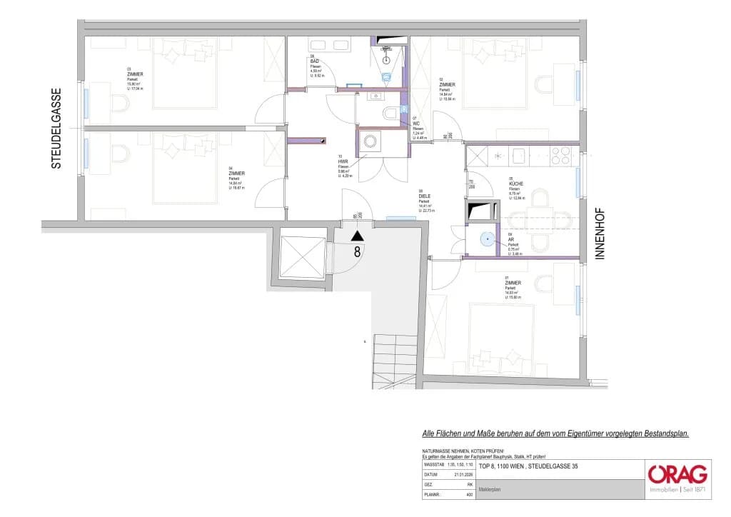 4-Zimmer-Wohnung mieten in Wien – 91,22 m², € 1.799 – Bild 37 von 37