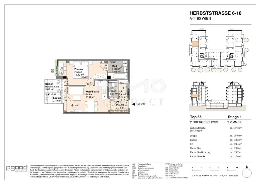 2-Zimmer-Wohnung kaufen in Wien – 40,94 m², € 307.000 – Bild 9 von 9
