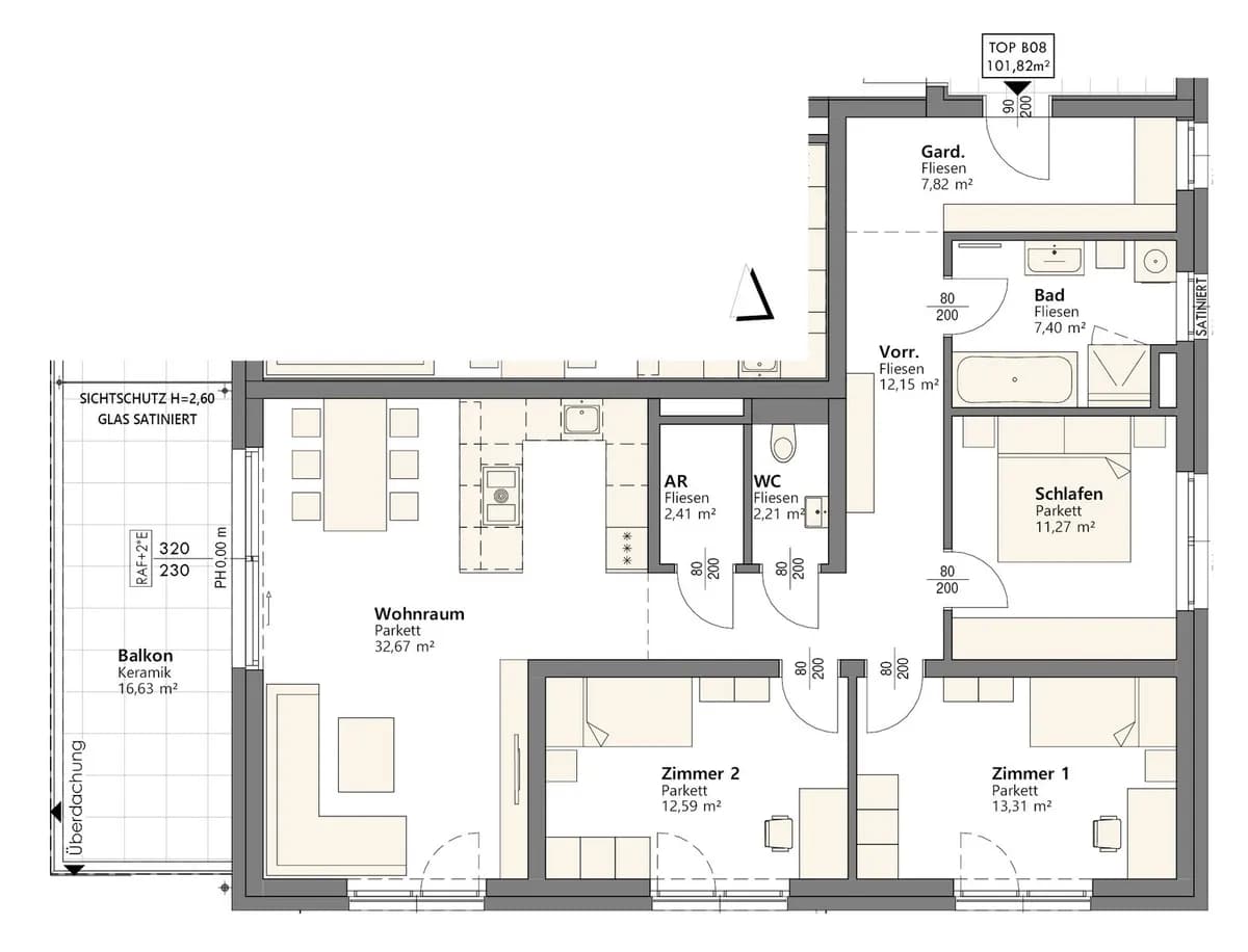 4-Zimmer-Wohnung kaufen in Linz – 103 m², € 529.000 – Bild 6 von 8