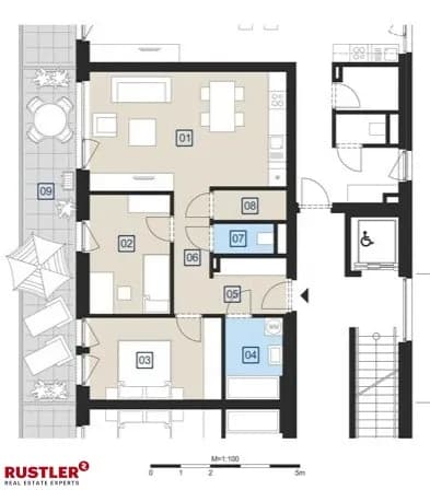 3-Zimmer-Wohnung mieten in Graz – 88,09 m², € 977 – Bild 9 von 10