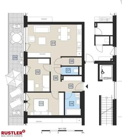 3-Zimmer-Wohnung mieten in Graz – 87,98 m², € 977 – Bild 10 von 11