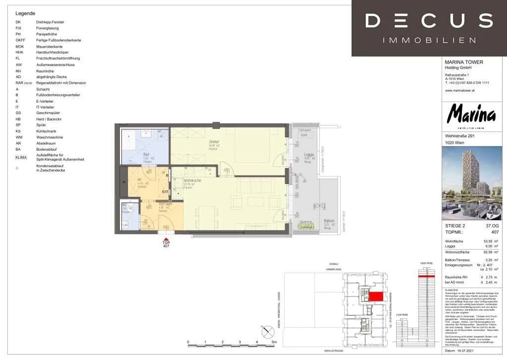 2-Zimmer-Wohnung kaufen in Wien – 53,59 m², € 525.000 – Bild 6 von 6