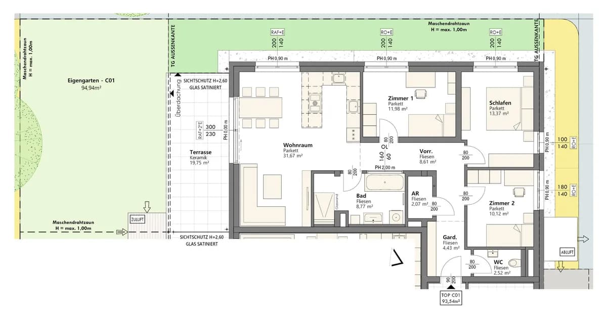 4-Zimmer-Wohnung kaufen in Linz – 94 m², € 509.000 – Bild 7 von 7