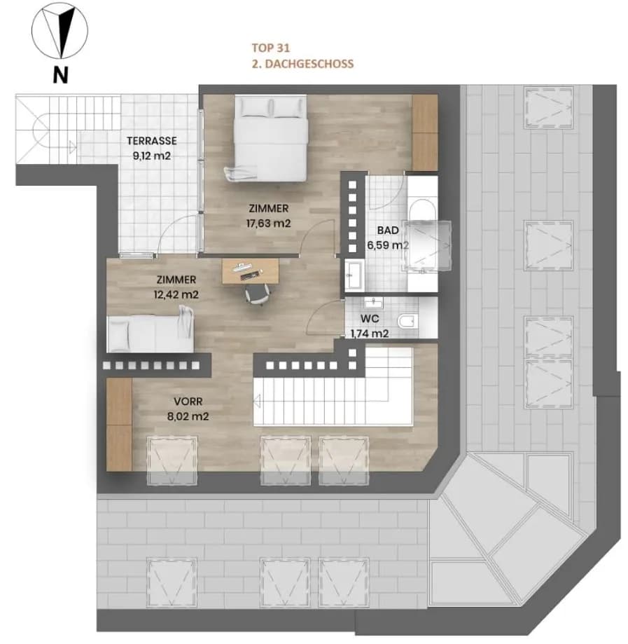 4-Zimmer-Wohnung kaufen in Wien – 111,54 m², € 948.000 – Bild 22 von 27