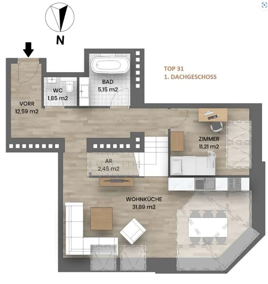 4-Zimmer-Wohnung kaufen in Wien – 111,54 m², € 948.000 – Bild 23 von 27