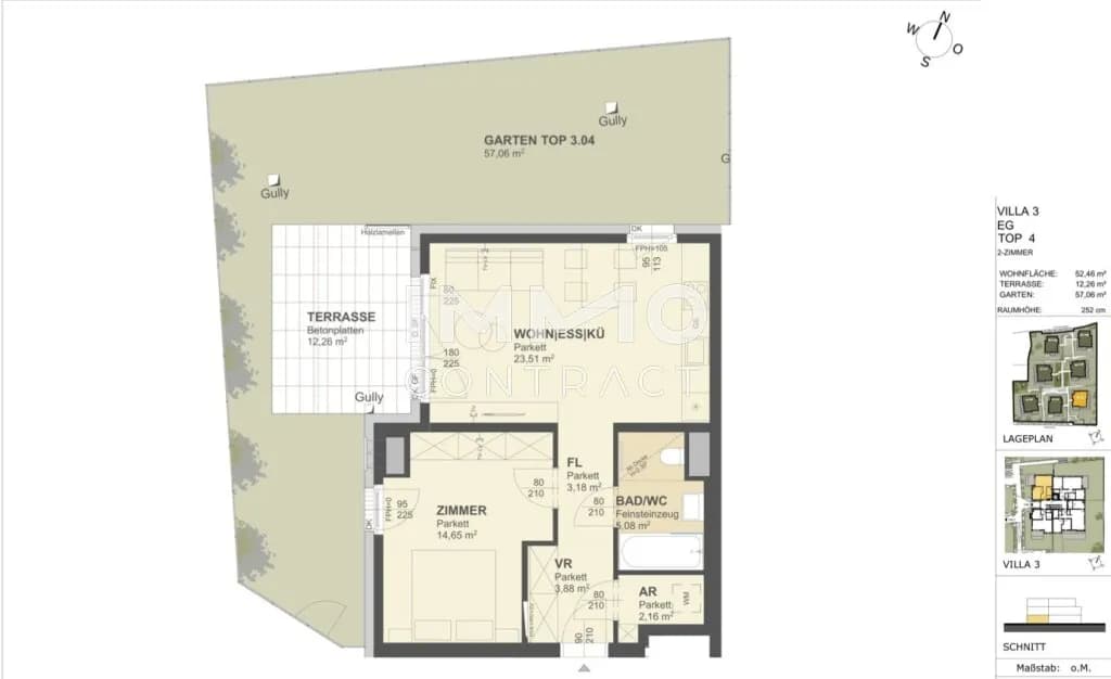 2-Zimmer-Wohnung kaufen in Krems an der Donau – 52,46 m², € 335.000 – Bild 2 von 9