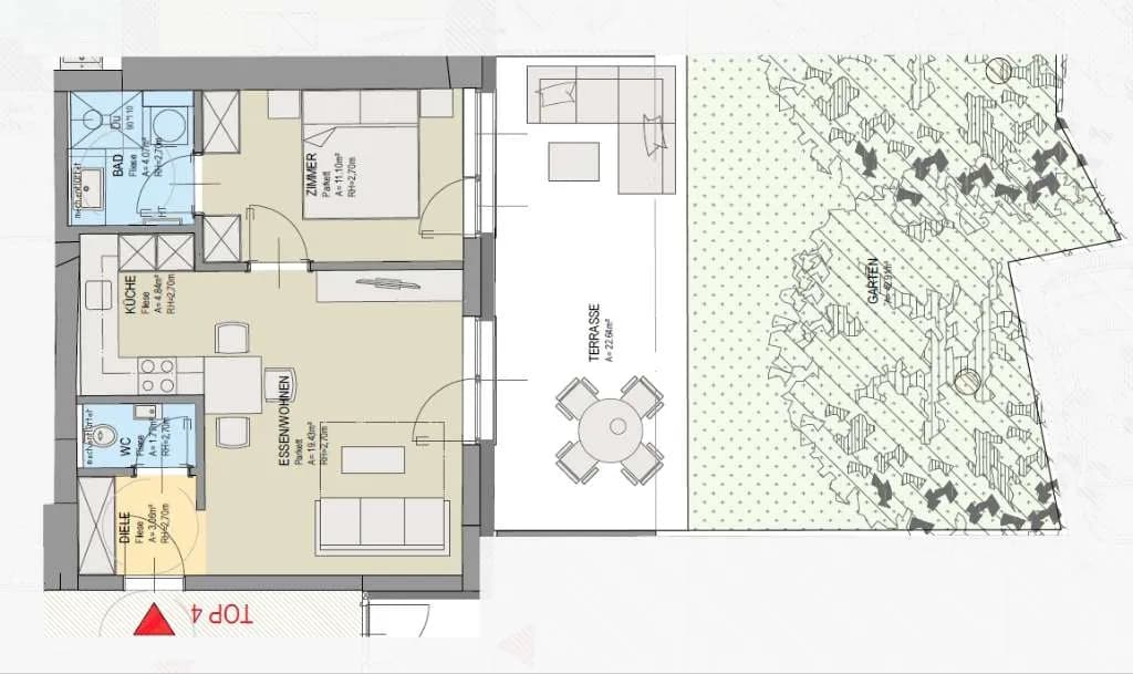2-Zimmer-Wohnung kaufen in Ried im Innkreis – 44,28 m², € 199.000 – Bild 10 von 13