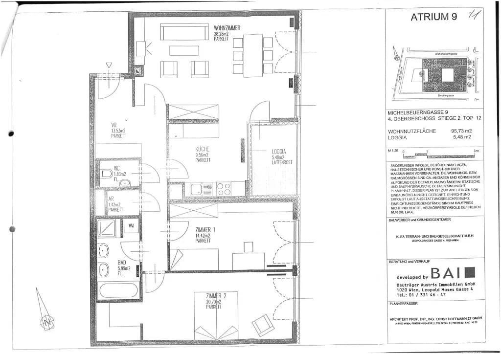 Wohnung mieten in Wien – 95,73 m², € 2.190 – Bild 13 von 13