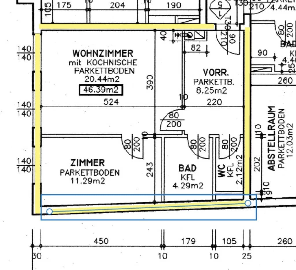 2-Zimmer-Wohnung mieten in Wien – 46,39 m², € 937 – Bild 7 von 7