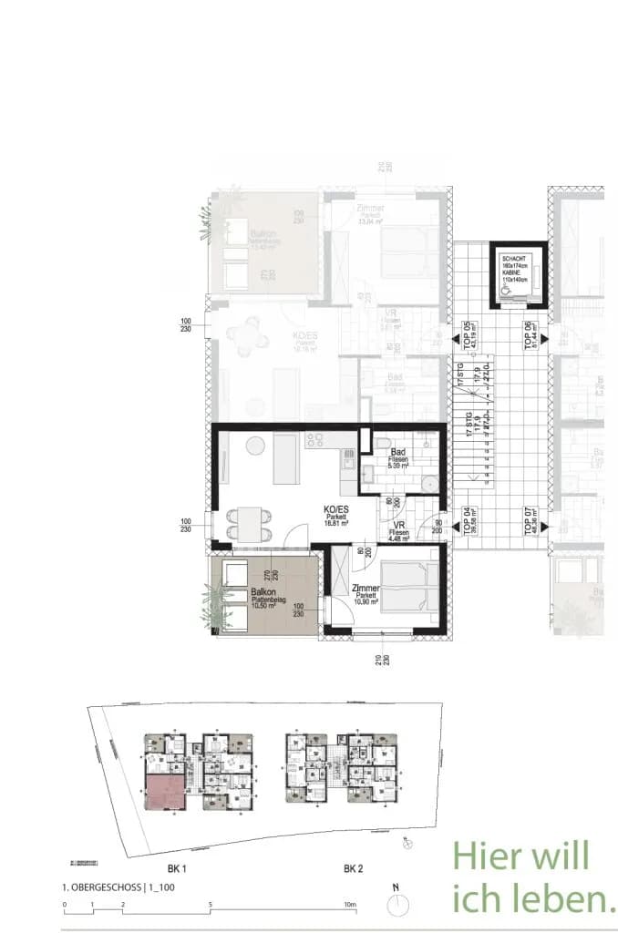 2-Zimmer-Wohnung kaufen in Graz – 39,42 m², € 292.892 – Bild 10 von 14
