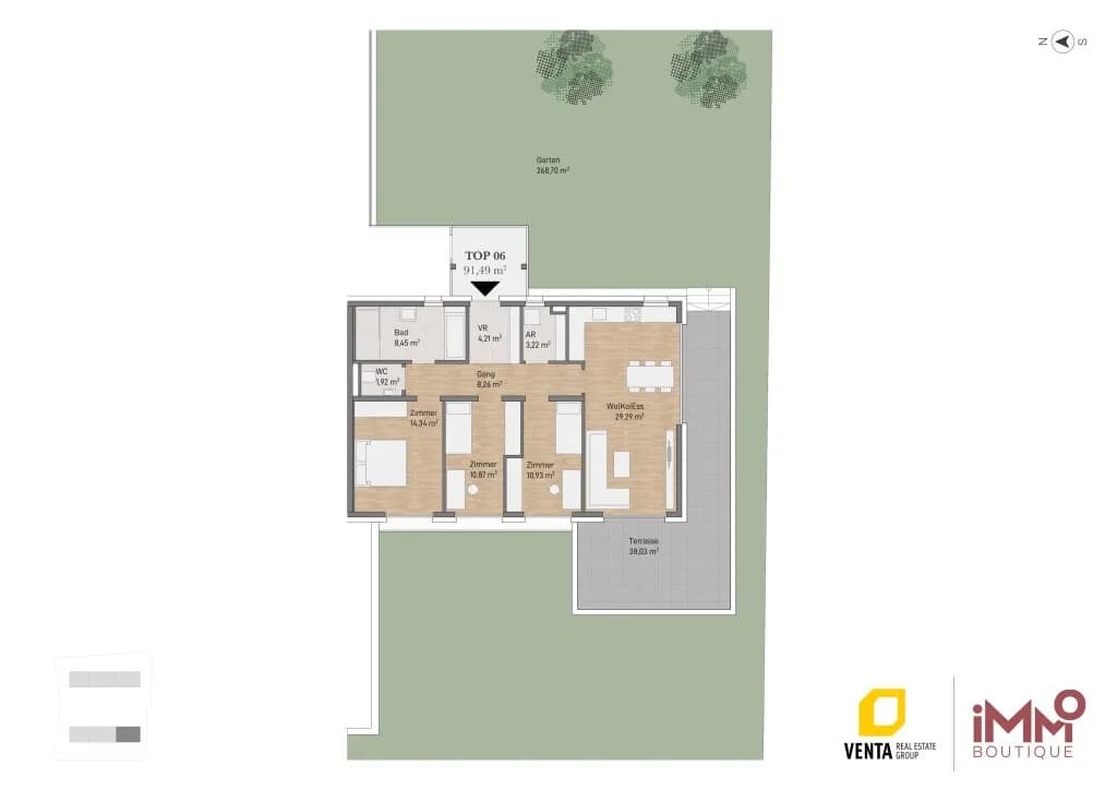 4-Zimmer-Wohnung kaufen in Graz – 91,49 m², € 669.000 – Bild 5 von 5
