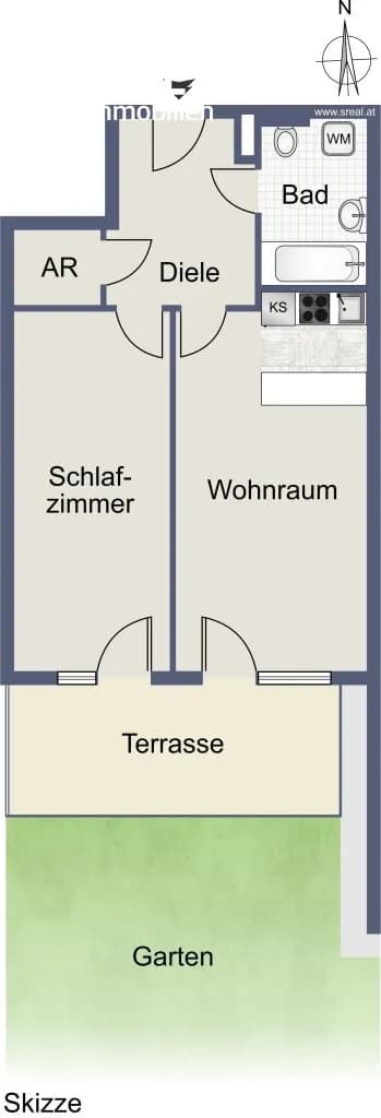 2-Zimmer-Wohnung kaufen in Salzburg-Umgebung – 59,95 m², € 355.000 – Bild 6 von 6