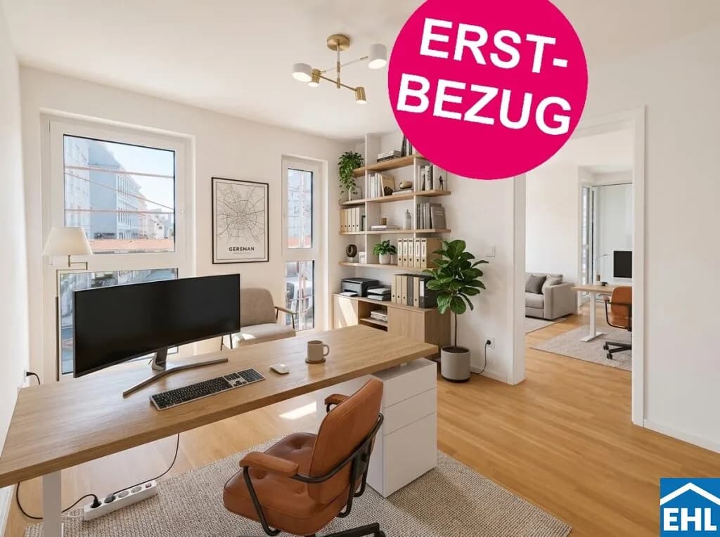 2-Zimmer-Wohnung mieten in Wien – 51,87 m², € 1.430