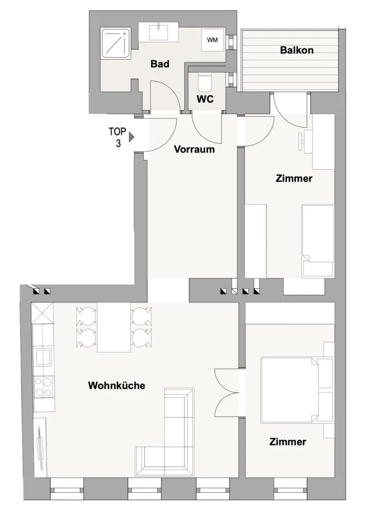 3-Zimmer-Wohnung kaufen in Wien – 70 m², € 429.000 – Bild 11 von 11