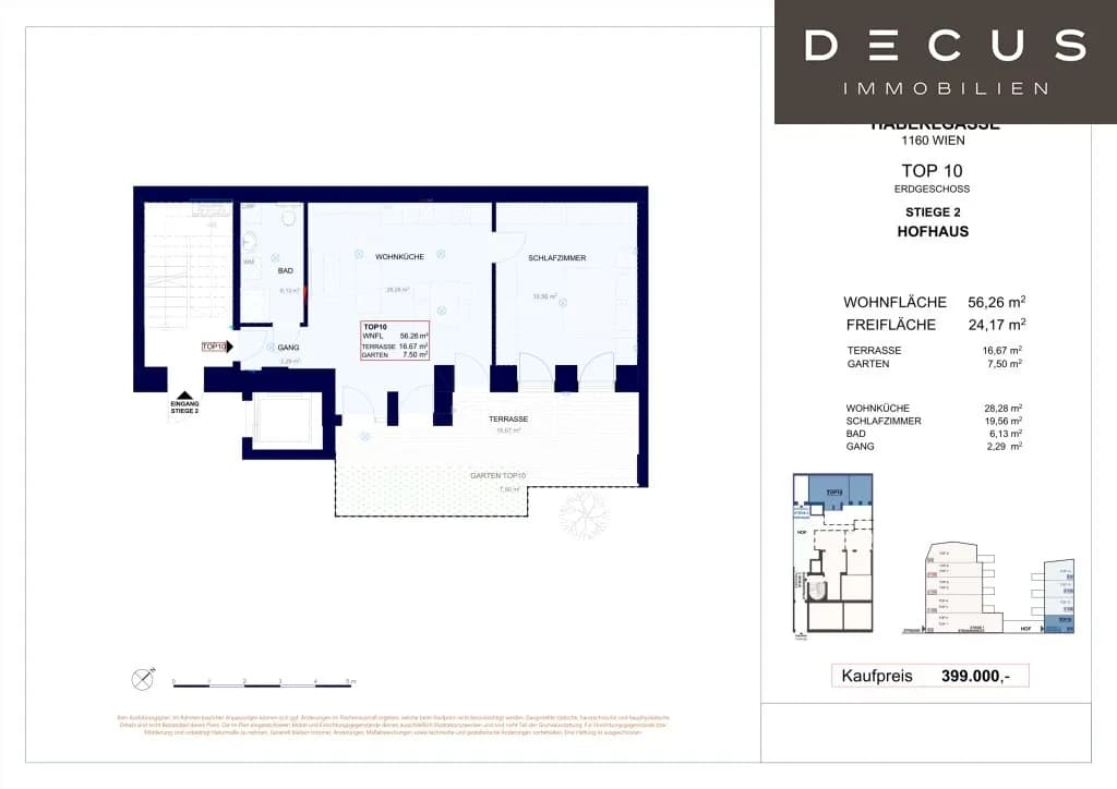 2-Zimmer-Wohnung kaufen in Wien – 56,26 m², € 350.000 – Bild 7 von 7