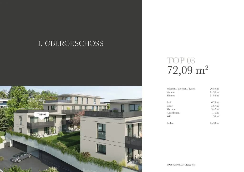 3-Zimmer-Wohnung kaufen in Graz – 72,09 m², € 487.000 – Bild 5 von 6