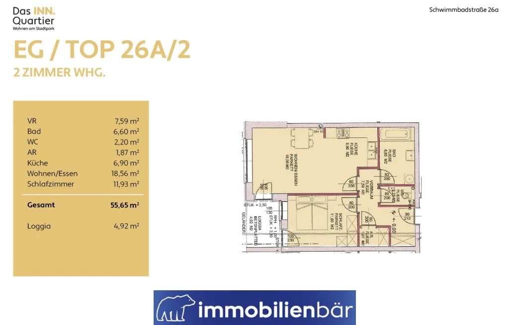 2-Zimmer-Wohnung mieten in Ried im Innkreis – 55,65 m², € 839 – Bild 16 von 16