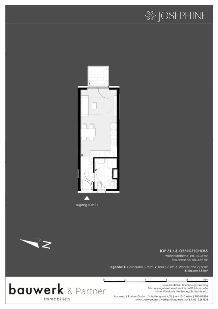 1-Zimmer-Wohnung kaufen in Wien – 32,94 m², € 273.700 – Bild 10 von 10