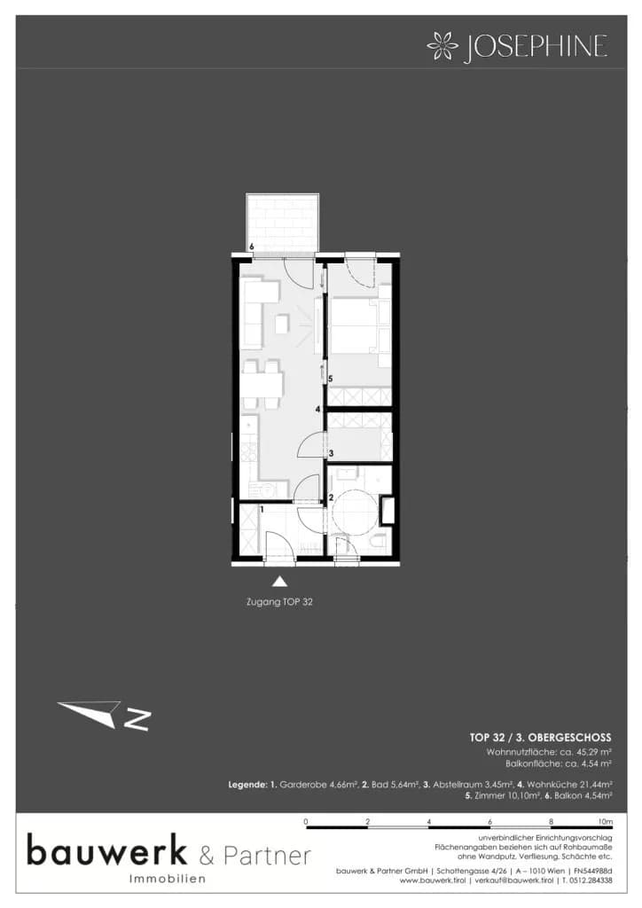 2-Zimmer-Wohnung kaufen in Wien – 45,19 m², € 414.900 – Bild 10 von 10