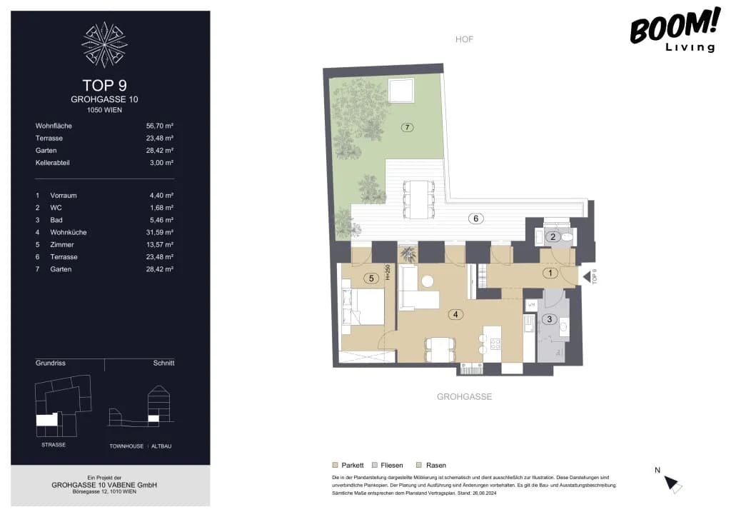 2-Zimmer-Wohnung kaufen in Wien – 56,7 m², € 625.000 – Bild 10 von 10